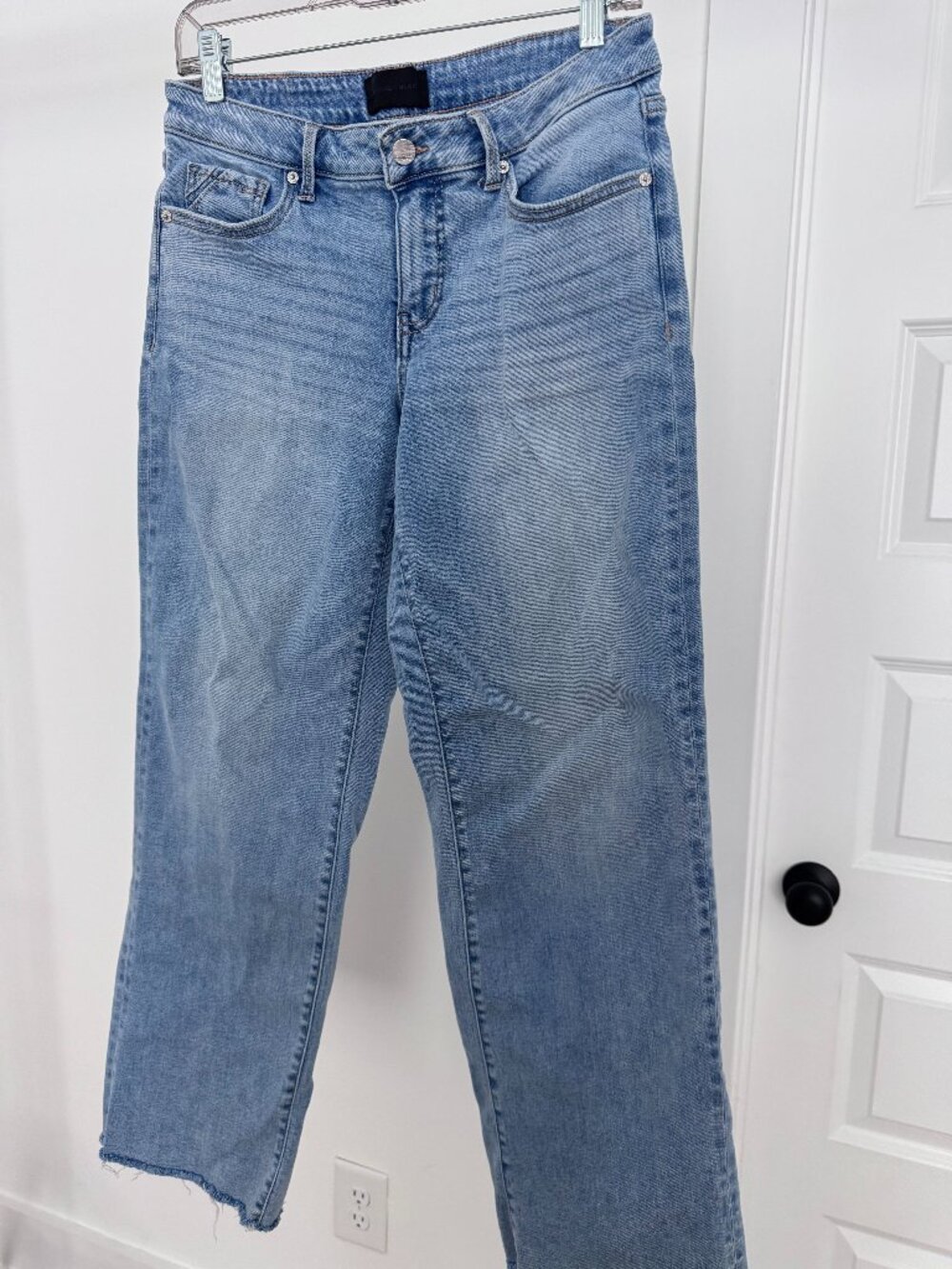 Buckle black crop jeans